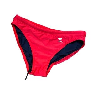 TYR red bikini swimsuit bottoms medium